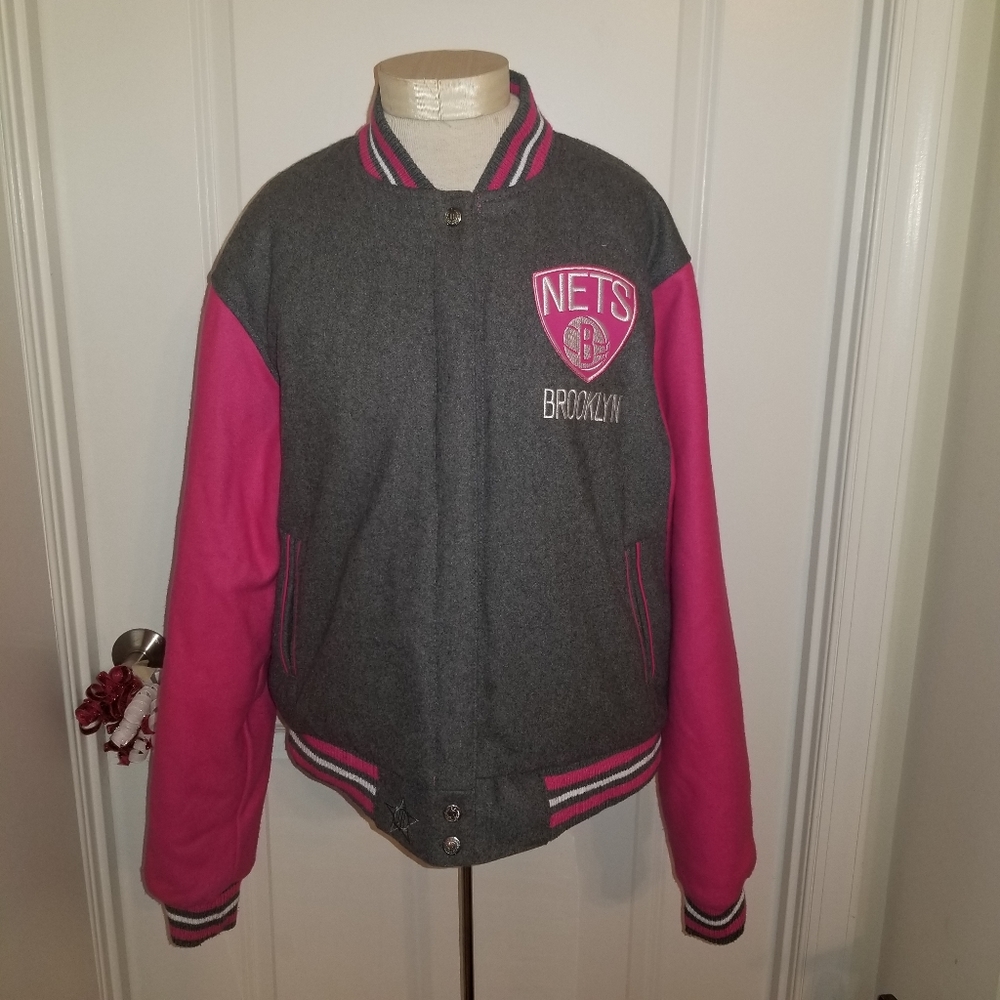 JH Design women's NBA Brooklyn Nets jacket